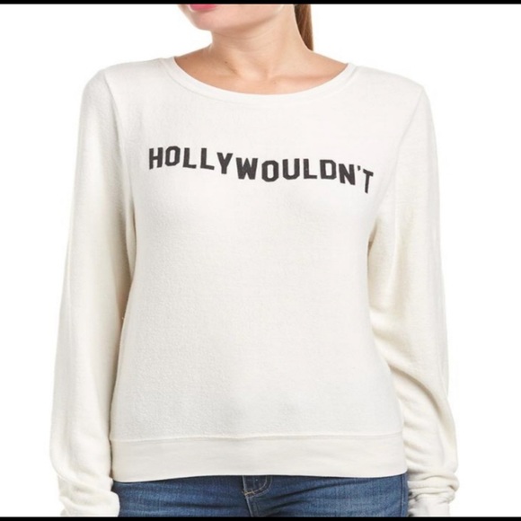 Wildfox hollywouldn’t sommers long sleeve sweater